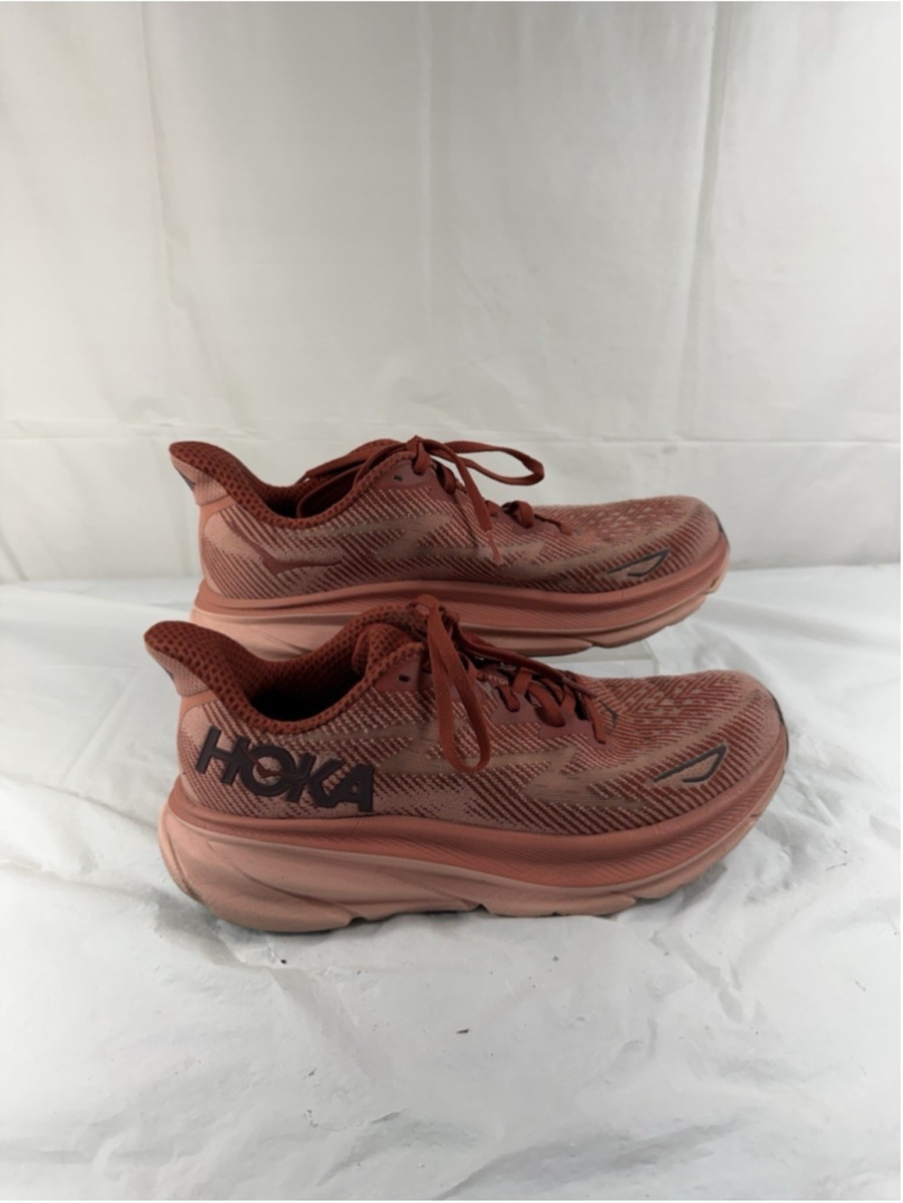 HOKA One One Clifton 9 Women’s Size 9B US Brick Red Running Shoes 1127896 RERT - Picture 11 of 16